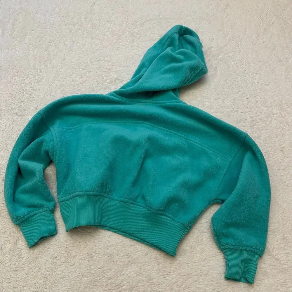 Old Navy Go Warm Cropped Hoodie sz XS (5) quarter zip